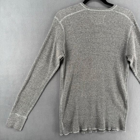 Roots x Tom Thomson Long Sleeve Thermal Mens M Gray Canada Outdoor Cotton Blend - Picture 5 of 13